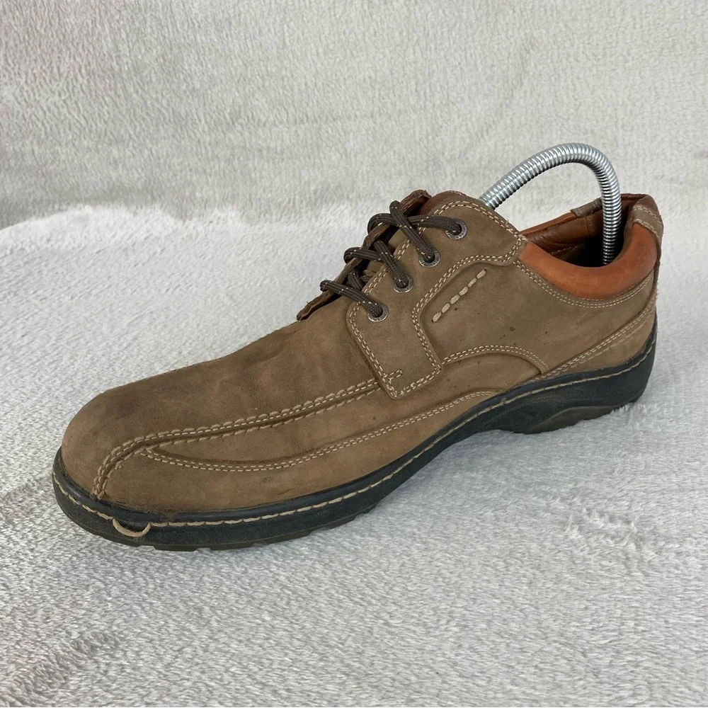 Johnston Murphy Men's XC4 Oxford Shoes Size 10 Brown Leather Waterproof Casual